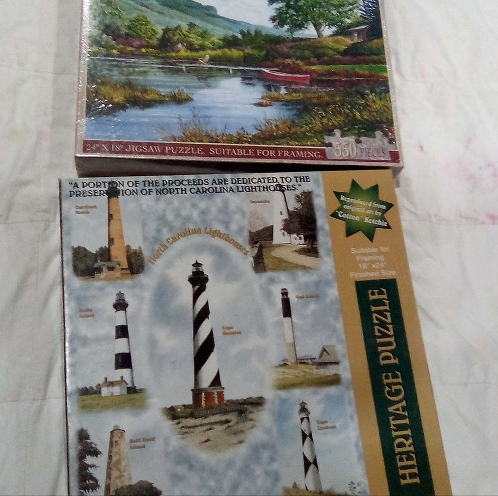 Heritage Puzzle Set - Scenic and Lighthouse Designs